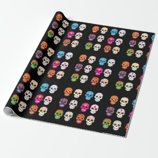Sugar skull wrapping paper