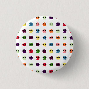 Sugar Skulls 1 Inch Round Button