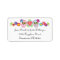 Sugar Skulls and Flowers Return Address Label