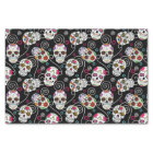 Sugar Skulls and Swirls Black ID725