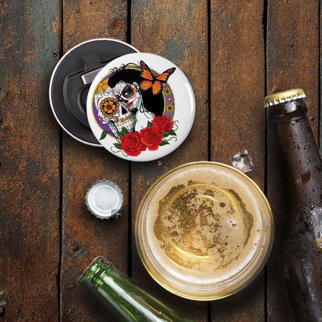 Sugar Skulls Art Nouveau Bottle Opener (Creator Uploaded)
