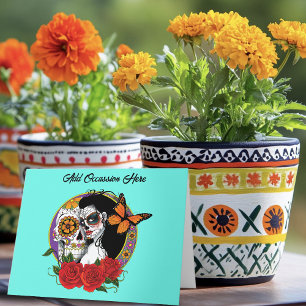 Sugar Skulls Art Nouveau Card