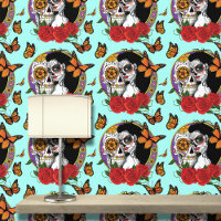 Sugar Skulls Art Nouveau