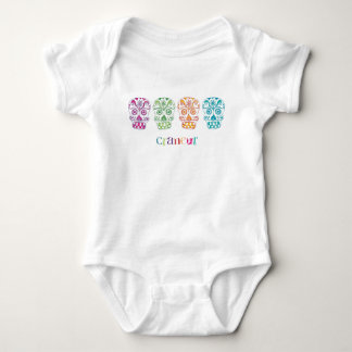 sugar skulls baby bodysuit
