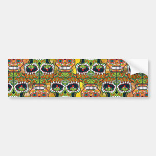 Sugar Skulls Bumper Sticker