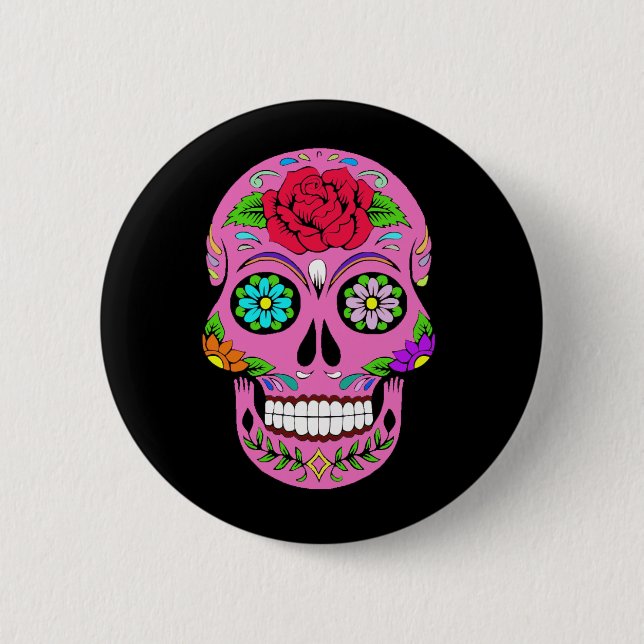 Sugar Skulls Button (Front)