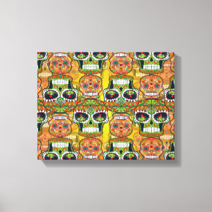 Sugar Skulls Canvas Print