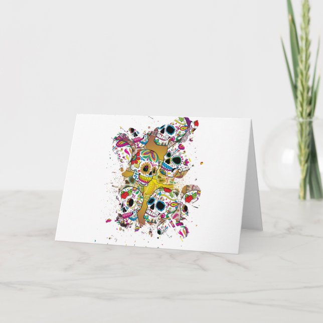 Sugar Skulls Card (Front)