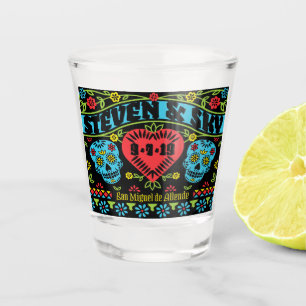 Sugar Skulls Customized Shot Glass