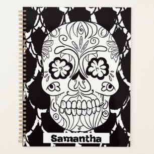 Sugar Skulls Day of the Dead Lattice Planner
