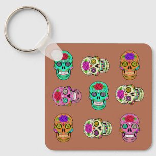 Sugar Skulls Keychain