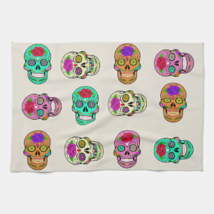 Sugar Skulls Kitchen Towels
