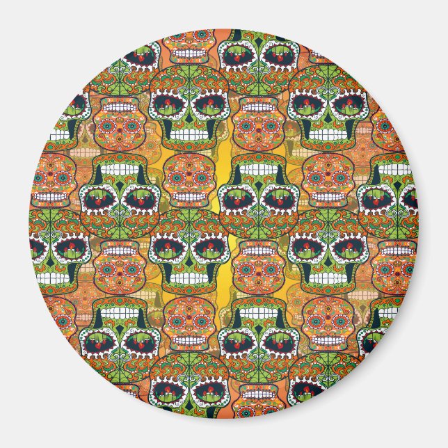 Sugar Skulls Magnet (Front)