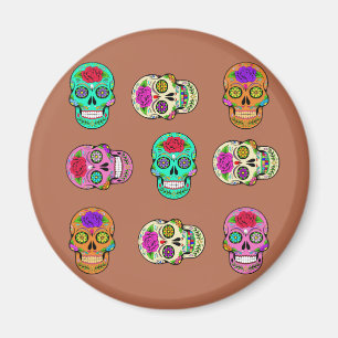 Sugar Skulls  Magnet