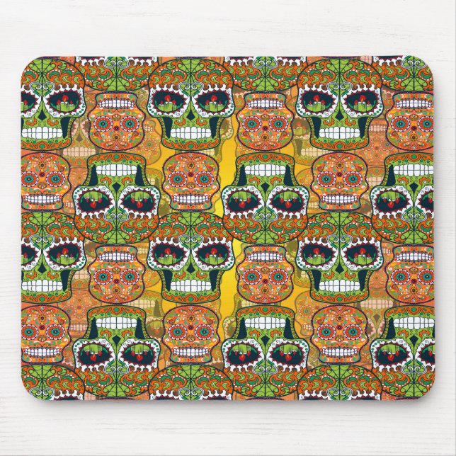 Sugar Skulls Mouse Pad (Front)