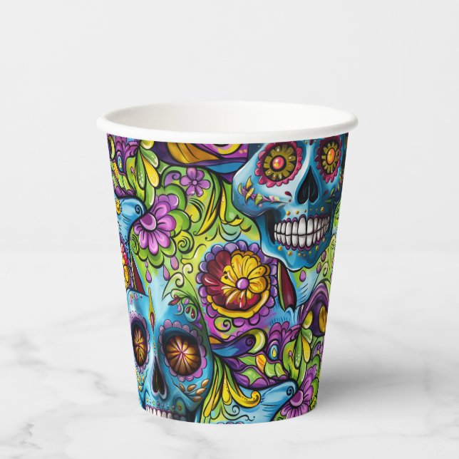 Sugar Skulls Paper Cups (Front)