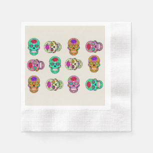 Sugar Skulls Paper Napkin