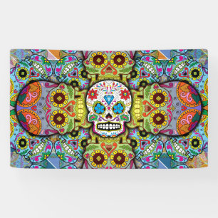 Sugar Skulls Pattern Banner