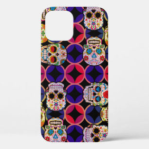 Sugar Skulls Pattern iPhone 12 Case