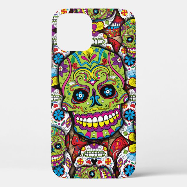 Sugar Skulls Pattern Case-Mate iPhone Case (Back)
