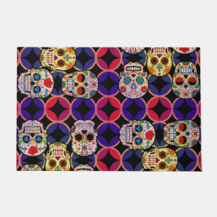 Sugar Skulls Pattern Doormat