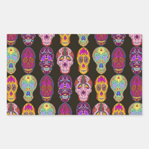 Sugar Skulls Pattern in 5 Different Styles Sticker