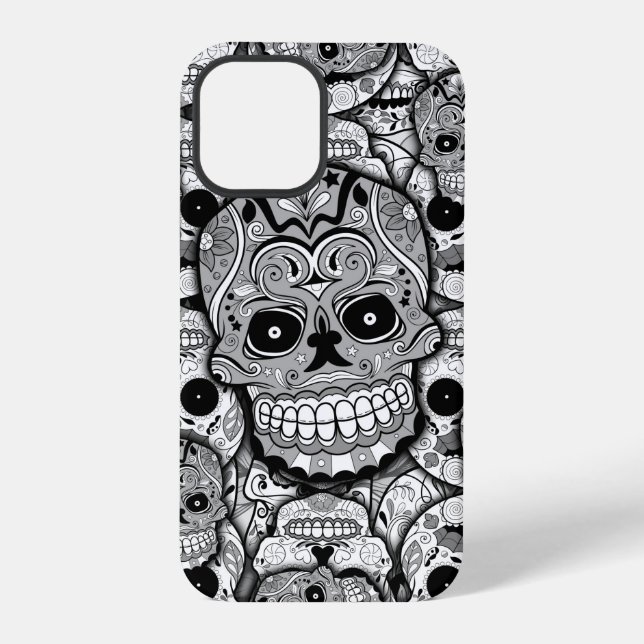 Sugar Skulls Pattern iPhone Case (Back)