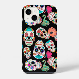 Sugar Skulls Pattern iPhone 14 Case
