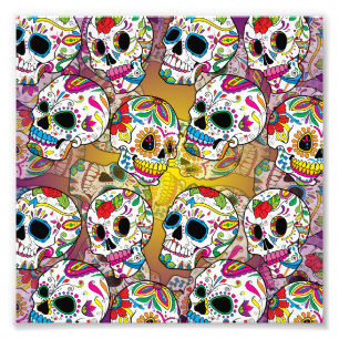 Sugar Skulls Pattern Photo Print