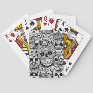 Sugar Skulls Pattern Playing Cards