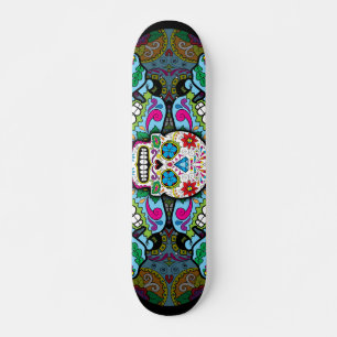 Sugar Skulls Pattern Skateboard