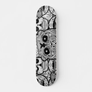 Sugar Skulls Pattern Skateboard