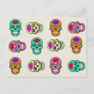 Sugar Skulls Postcard