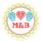 Sugar Skulls round sticker