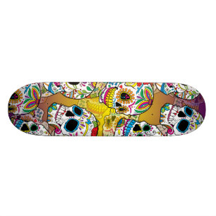 Sugar Skulls Skateboard