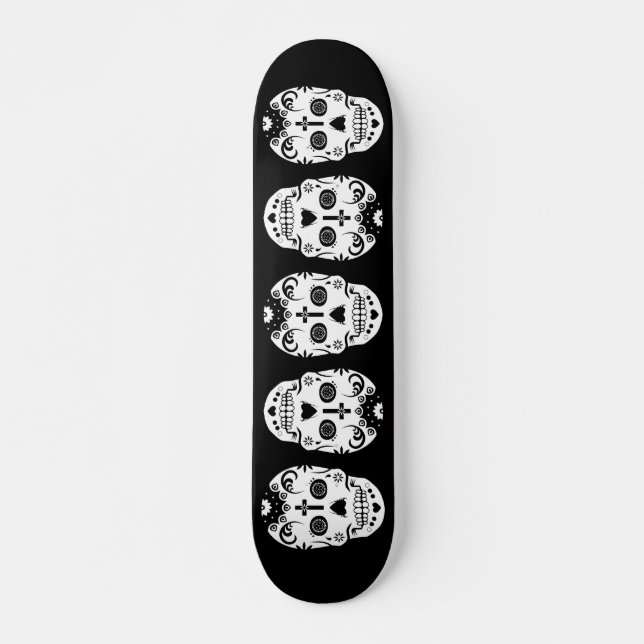 sugar skulls skateboard (Front)