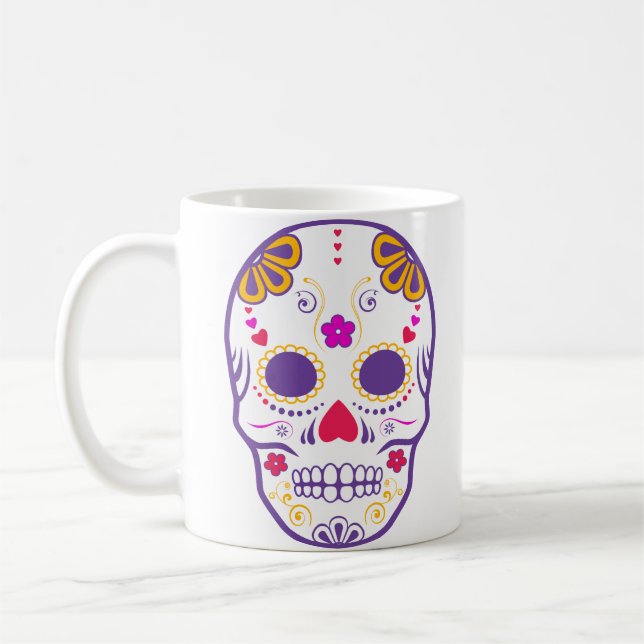 sugar skullz : 1 coffee mug (Left)