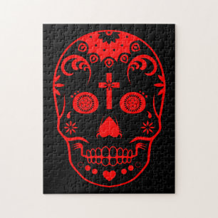 sugar skullz jigsaw puzzle