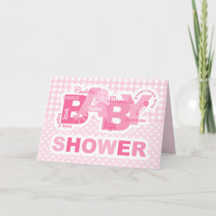 Sugar & Spice Bunny Shower Card Invitation