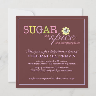 Sugar & Spice C'est une invitation pour les Baby s
