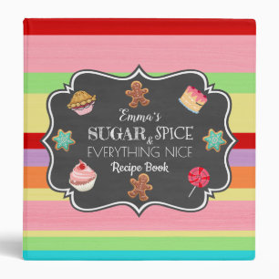 Sugar Spice Everything Nice Dessert Recipe Binder
