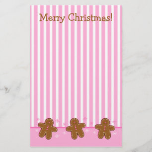 Sugar & Spice Gingerbread Custom Stationery