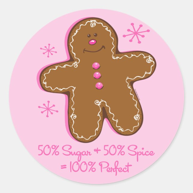 Sugar & Spice Gingerbread Sticker (Front)