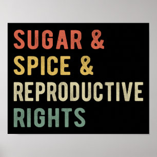 Sugar & Spice & Reproductive Rights I Poster