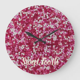 Sugar sprinkles colourful baking crystals gift large clock