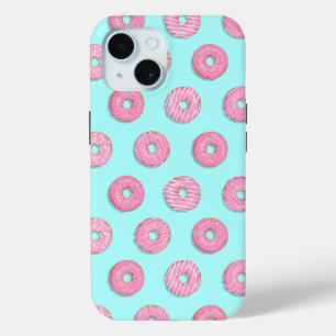 Sugar Sweet Pink Glazed Donuts iPhone 15 Case