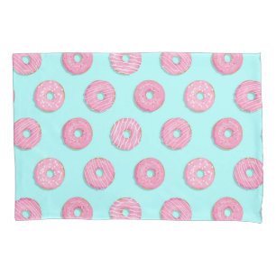 Sugar Sweet Pink Glazed Doughnuts Pillowcase