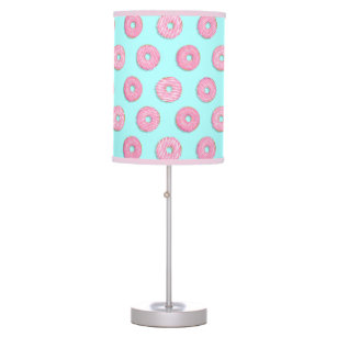 Sugar Sweet Pink Glazed Doughnuts Table Lamp