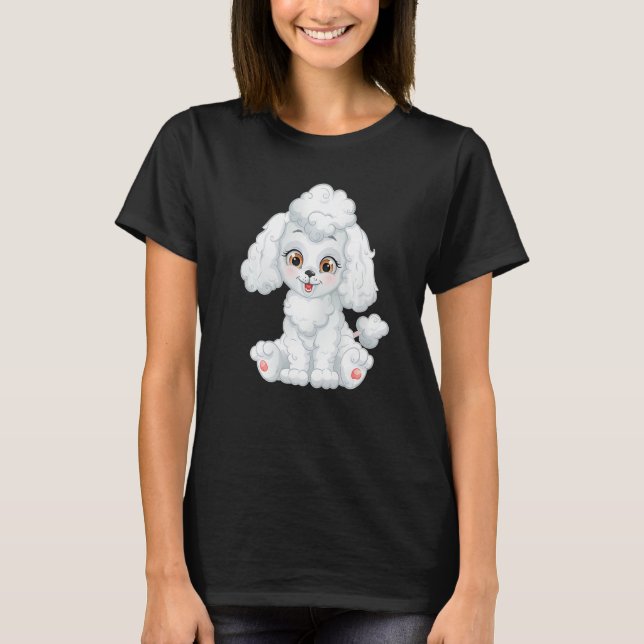 Sugar Sweet Poodle   T-Shirt (Front)