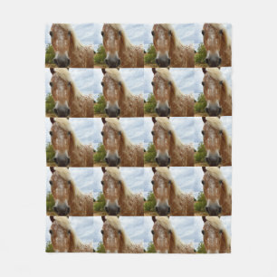Sugar The Appaloosa Horse, Medium Fleece Blanket. Blanket